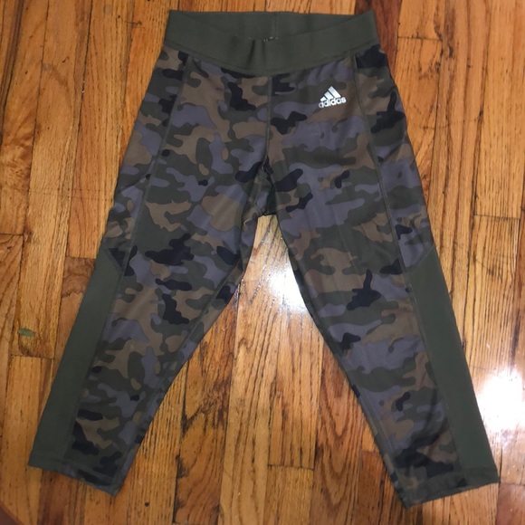 adidas Pants & Jumpsuits Adidas Cropped Army Yoga Pants Poshmark